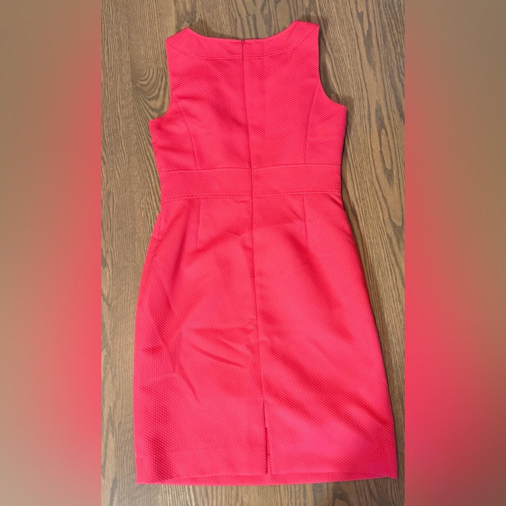 Tahari Vibrant strawberry career Dress - Picture 3 of 6